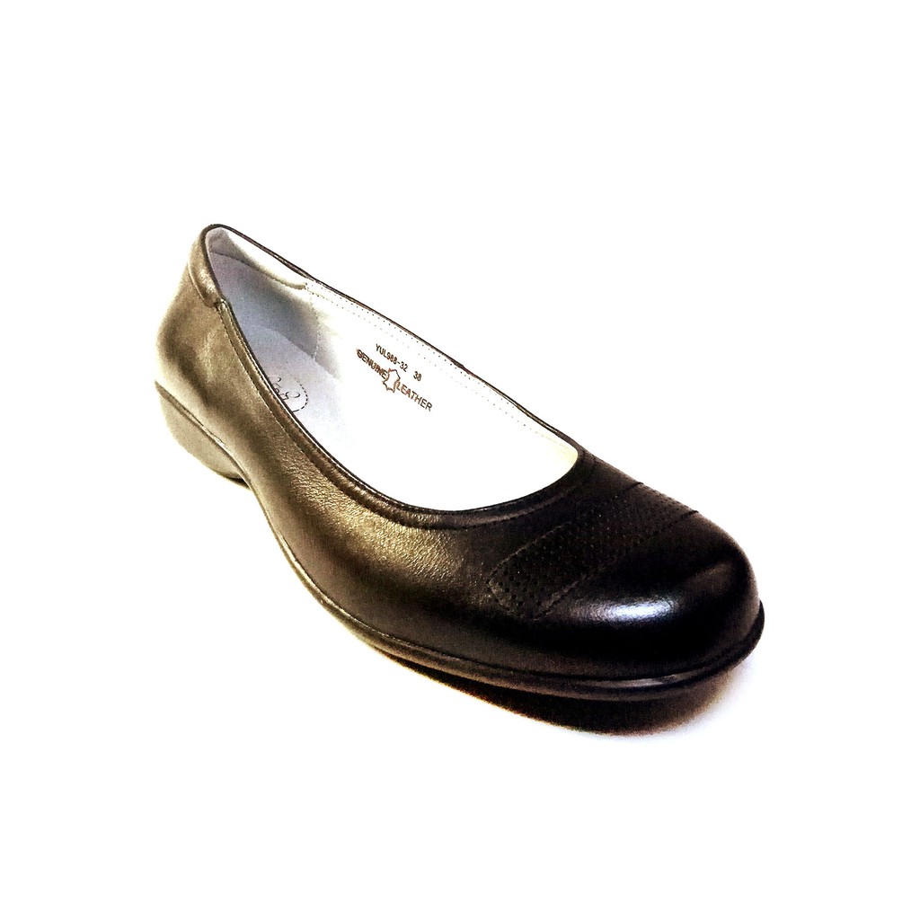 Original Gibi Women's Black Leather Shoes / School Shoes Shopee Philippines