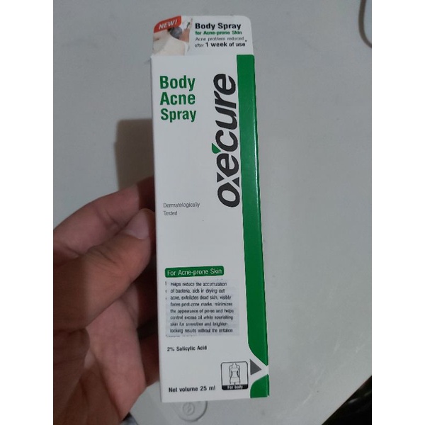 Oxecure Body Acne Spray 25ml Shopee Philippines
