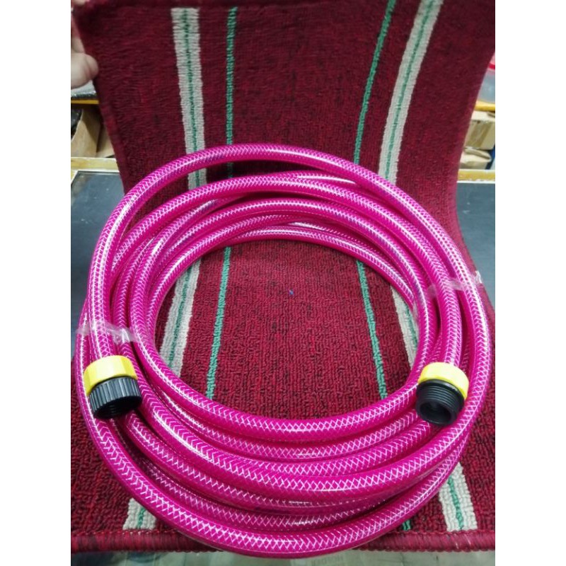 Techno Reinforced Rainbow Water / Garden Hose w/ PVC Hose Coupling