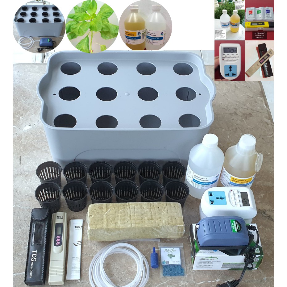 Hydroponics Starter Kit 12 Plant Holes Indoor Gardening Premium Quality