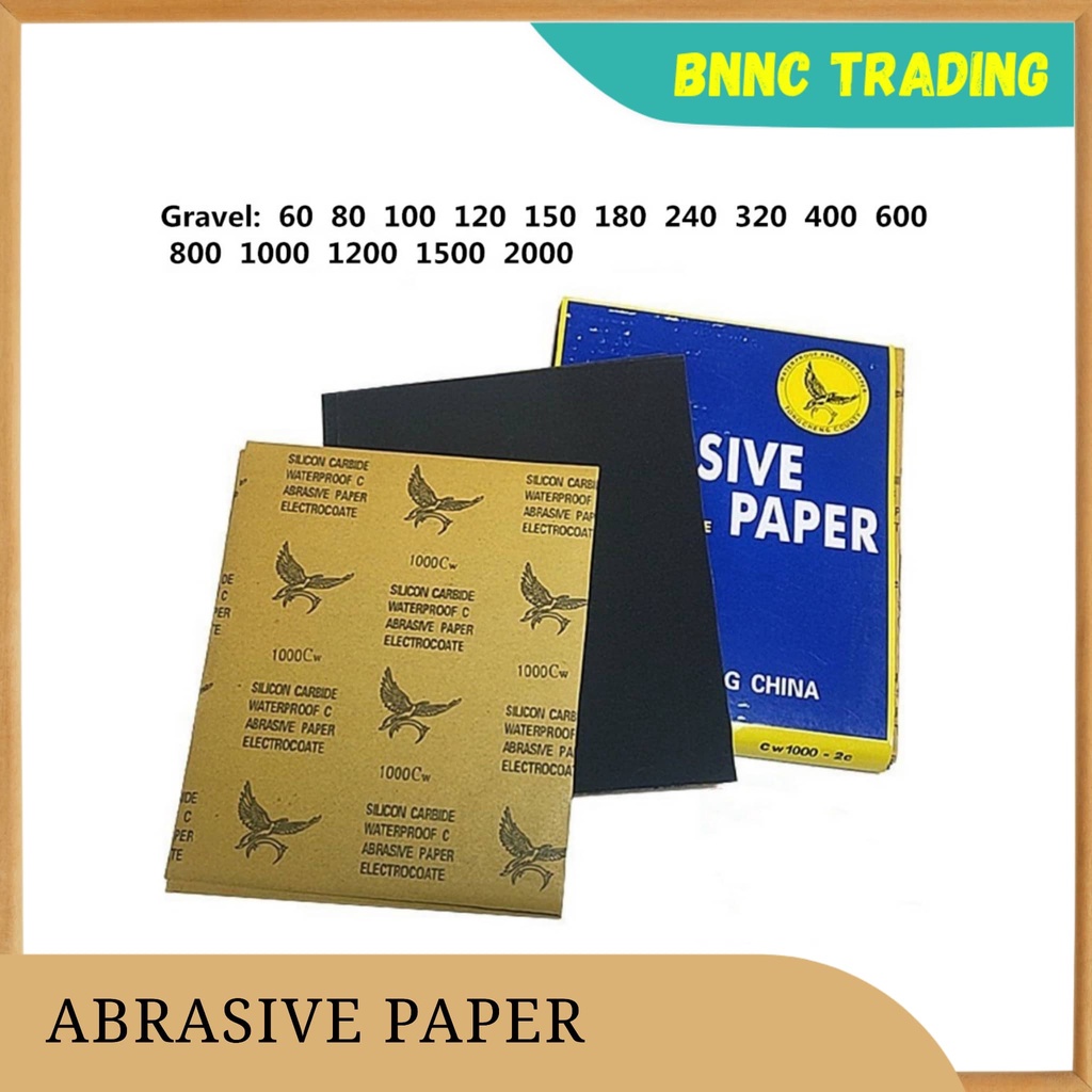 EAGLE WATERPROOF SANDPAPER PAPEL DE LIHA ABRASIVE PAPER 60 2000