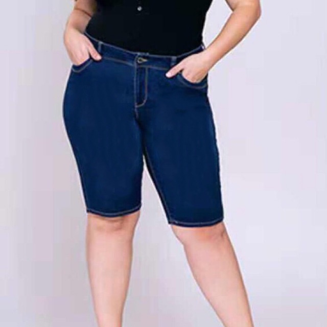 Plus size 3036 denim Tokong shorts stretchable Shopee Philippines