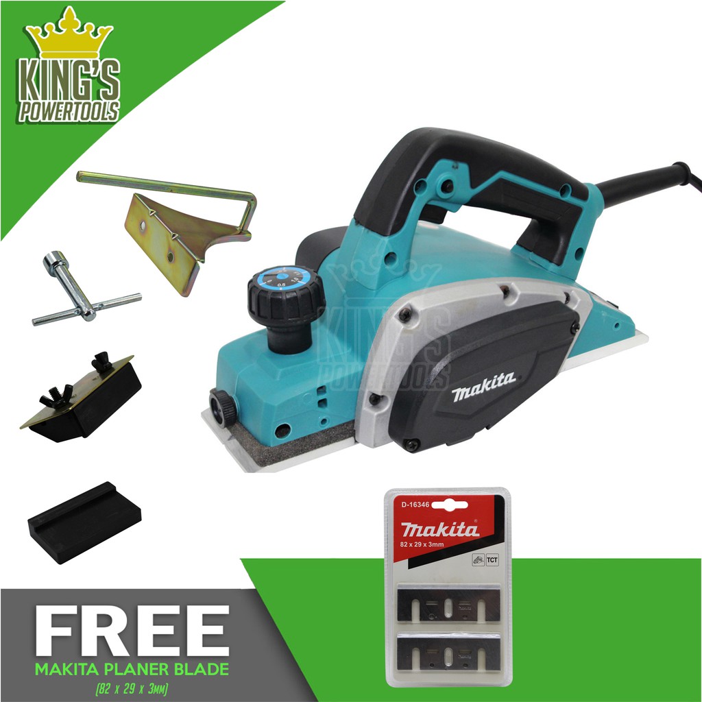 Makita KP0800 82mm Power Planer (Blue) with Free Makita Blade Shopee
