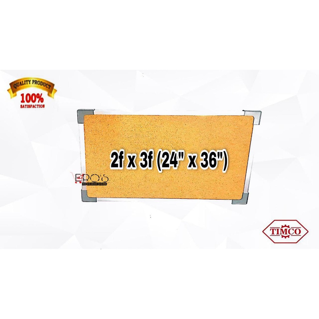 Corkboard Bulletin Board with Aluminum Frame (2x3 feet) Shopee