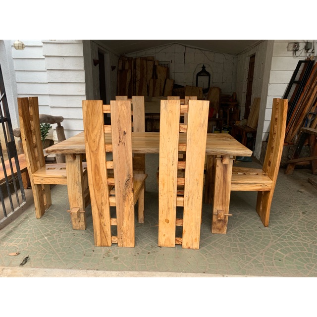 Narra 6seater Dining Set Shopee Philippines