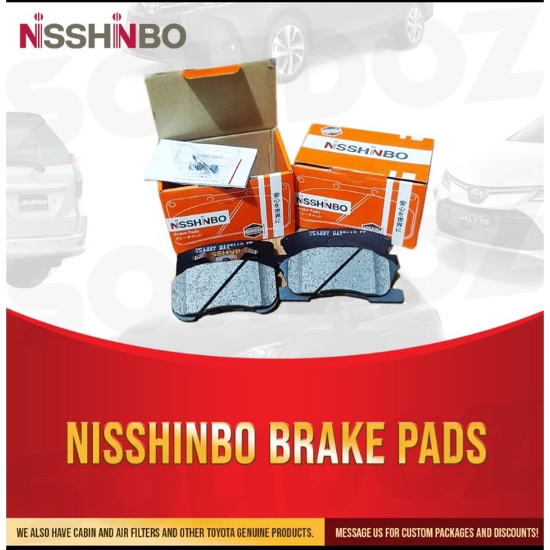 NISSHINBO Brake Pads(Toyota Wigo) Shopee Philippines