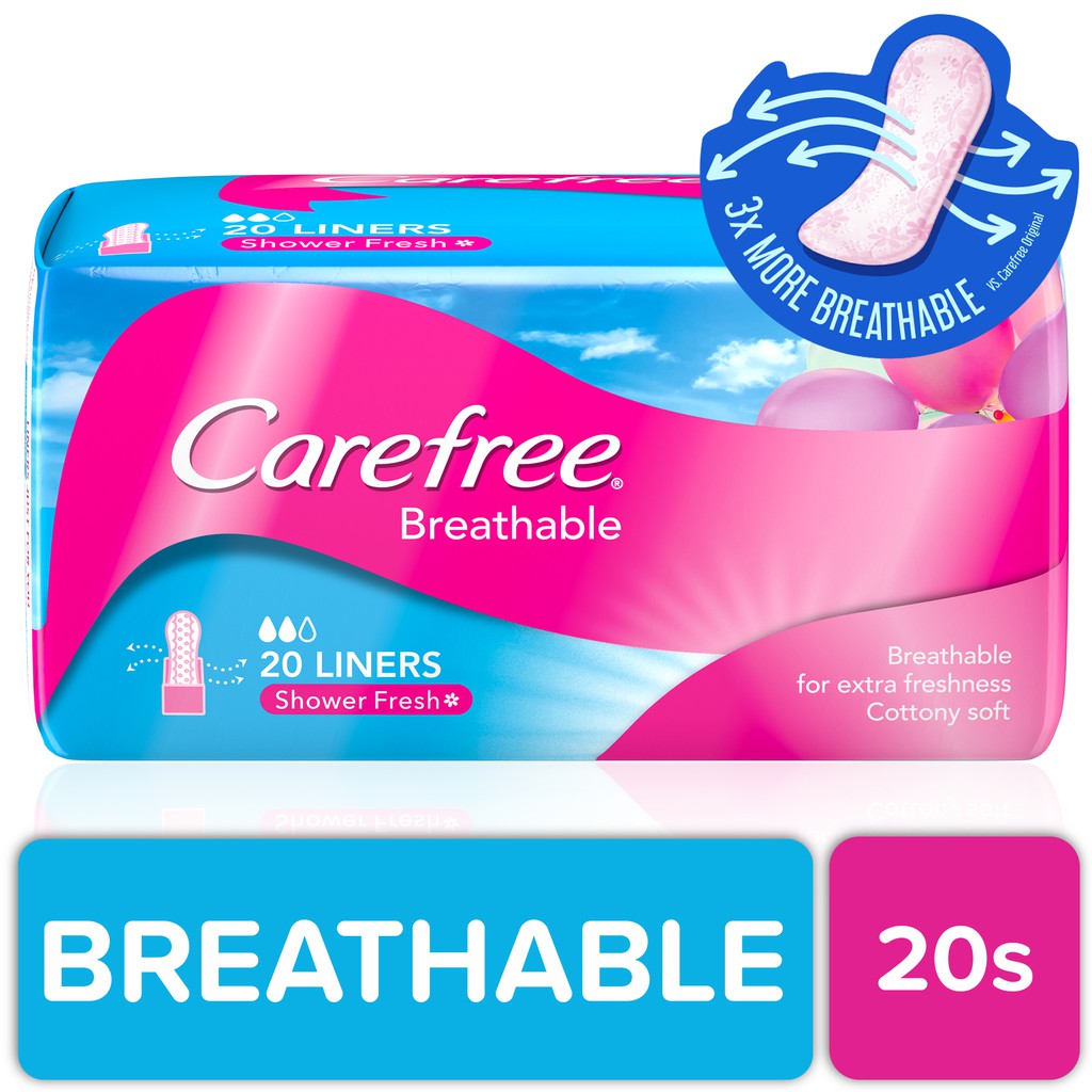 Carefree Breathable Panty Liners 20s Shopee Philippines