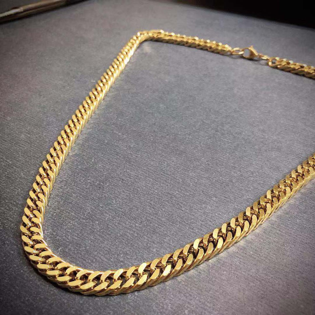 Stainless MEN necklace chain for men stainless 18k gold plated men gold