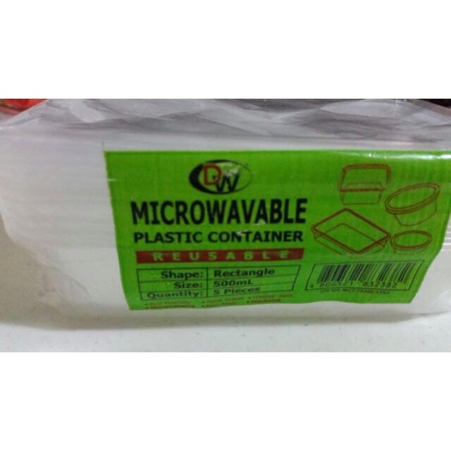 Microwavable plastic container 500ml/750ml Shopee Philippines