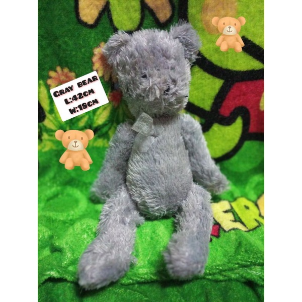 GRAY BEAR (STUFFTOYS) Shopee Philippines