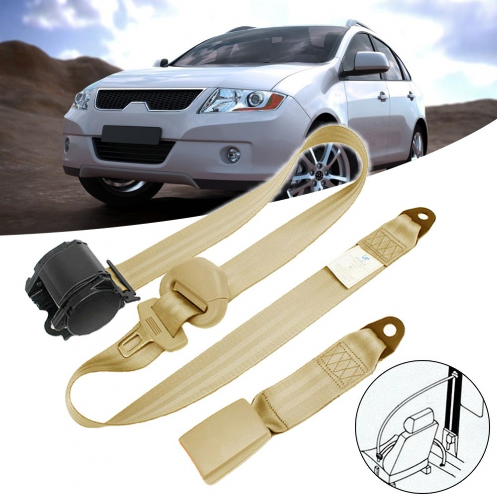 Universal Retractable 3 Point Seat Belt Seatbelt Front Safety bing w