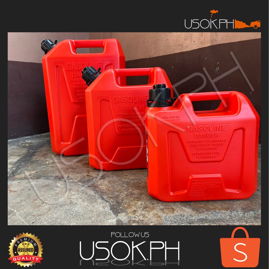 Portable Gas Fuel Tank Spare Plastic Petrol Tanks Gasoline Oil Container Fueljugs Shopee