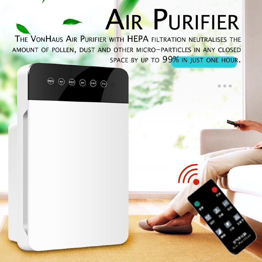 220V Air Purifier Freshener Cleaner Sterilizer HEPA Filter Shopee