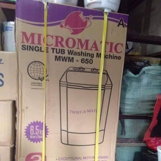 MWM650 MICROMATIC SINGLE TUB 6.5KG WASHING MACHINE Shopee Philippines