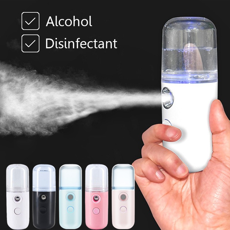 Alcohol USB Portable Spray Humidifier Rechargeable Nano Mister