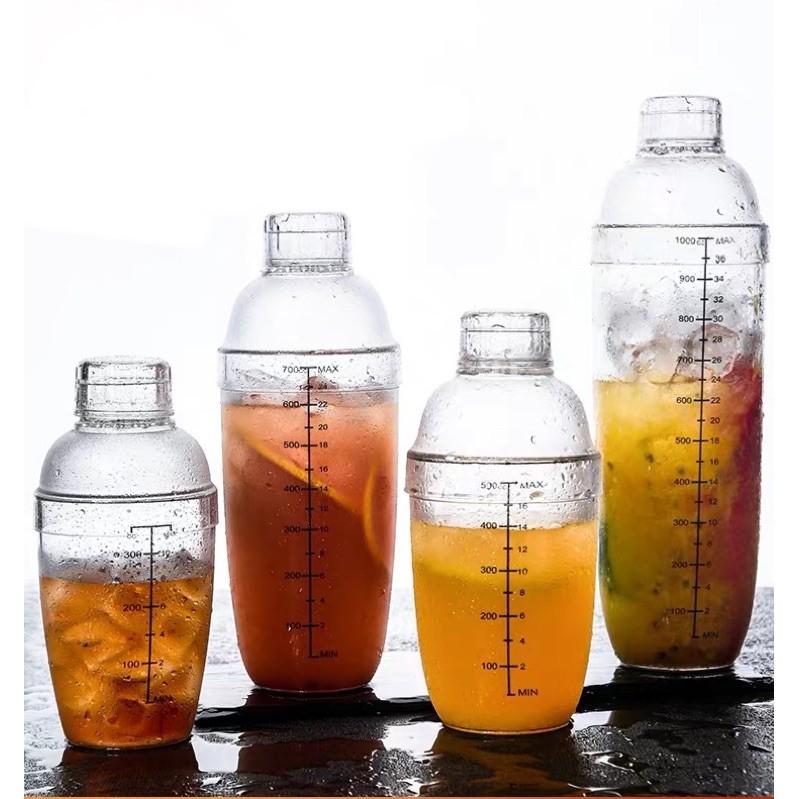 Classy Luxe High Quality Acrylic Milk Tea Shaker Cocktail Juice Shaker Bottle Blender Bar