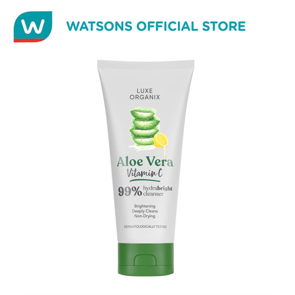 LUXE ORGANIX 99 Aloe Vera Brightening Micro Foam Cleanser with Vitamin