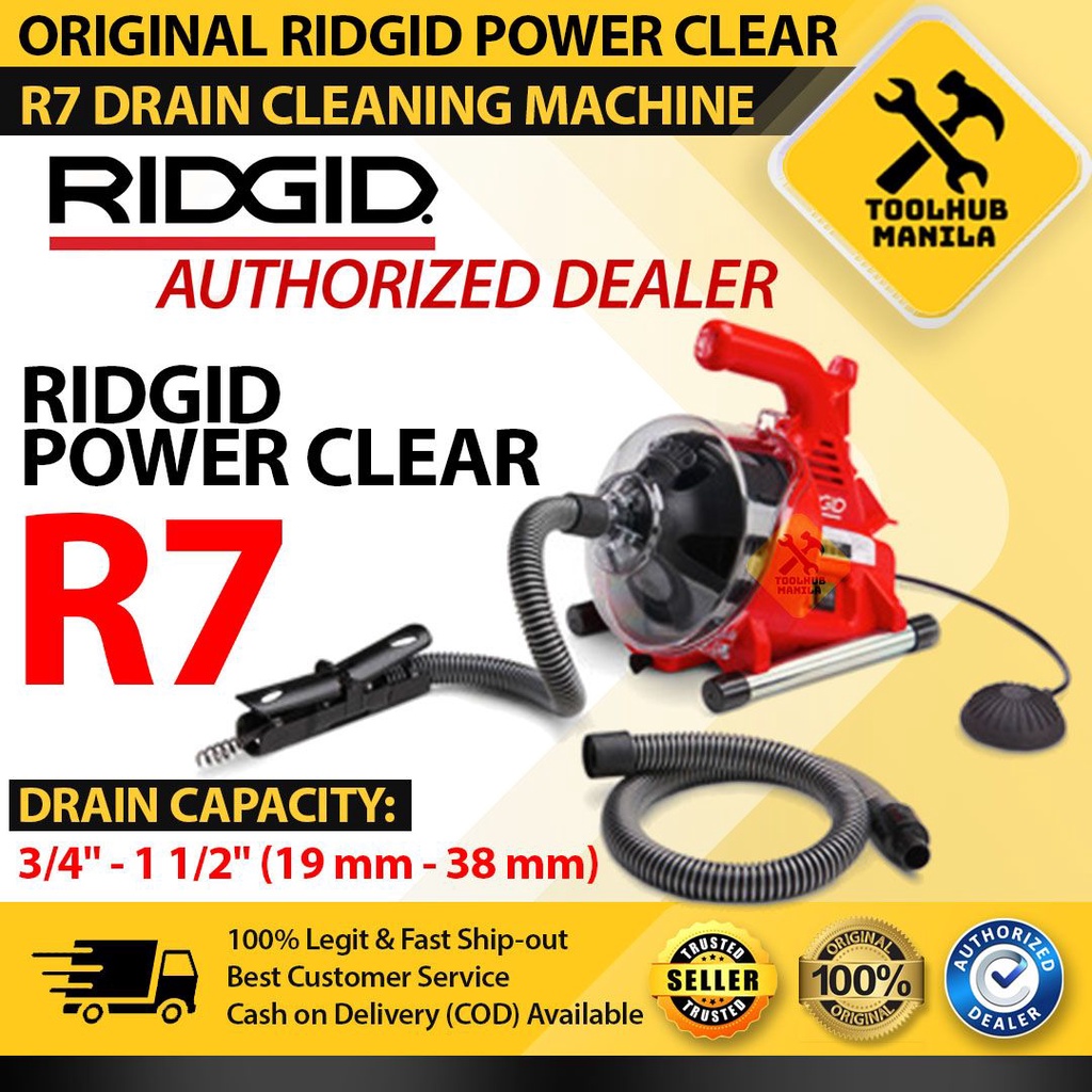 RIDGID PowerClear R7 Drain Cleaning Drain Auger Machine Shopee