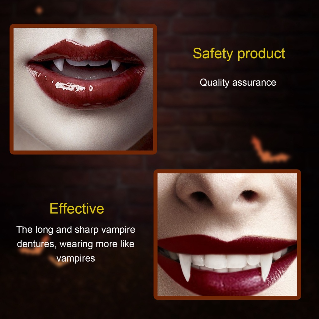 Jaysuing Halloween Vampire Teeth Vampire Set Vampire Teeth Fangs