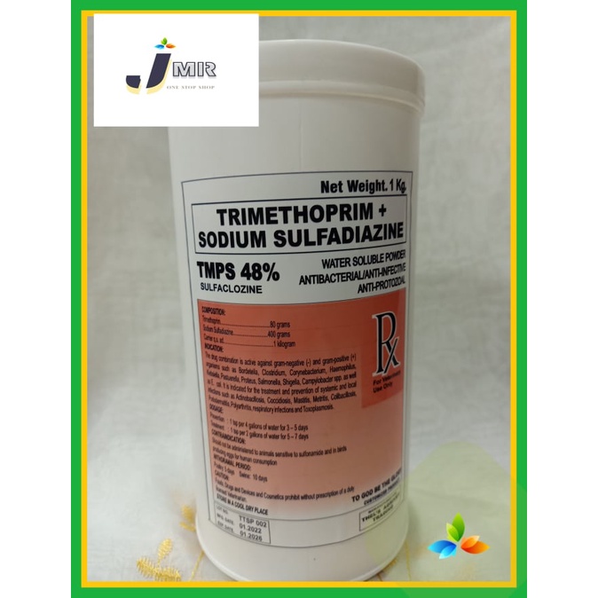 MPS 48 (Trimethoprim+Sodium Sulfadiazine) Anti Bacterial Water Soluble