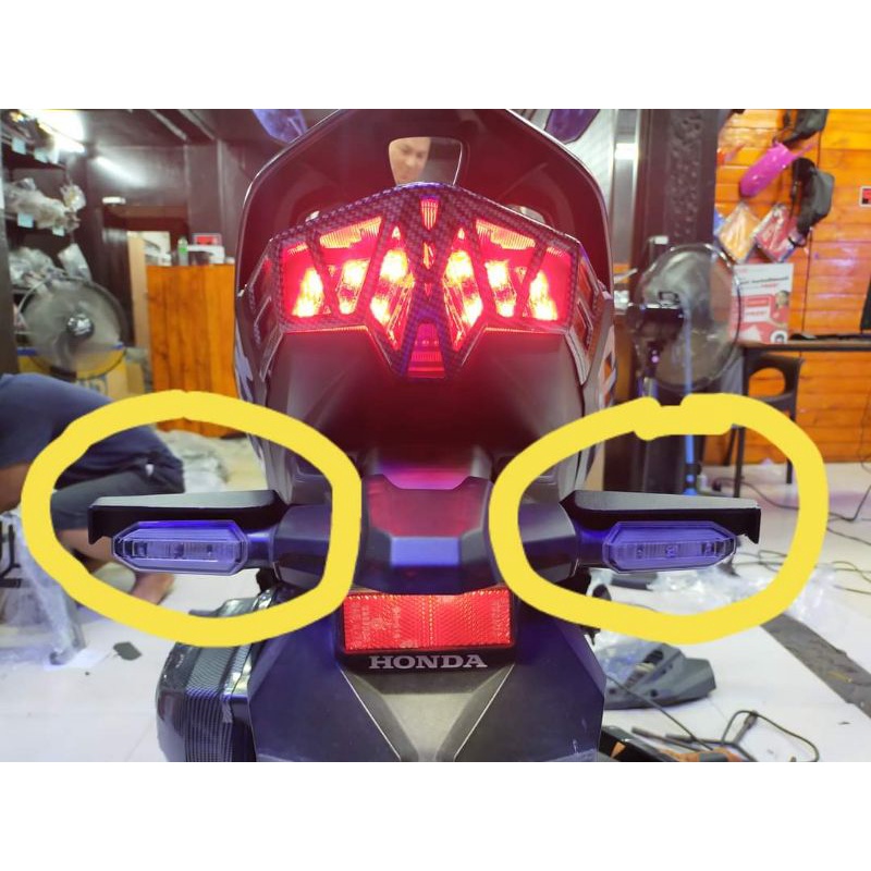 Signal light protector for Honda Click V2 125i & 150i with stainless