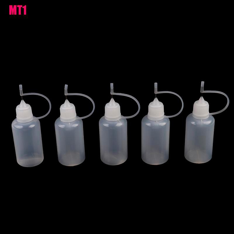 5Pcs 30ml plastic DIY paper quilling glue applicator needle squeeze