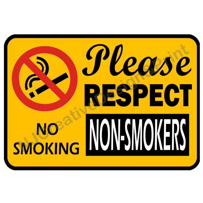 Respect Non Smokers Signage ubicaciondepersonas.cdmx.gob.mx