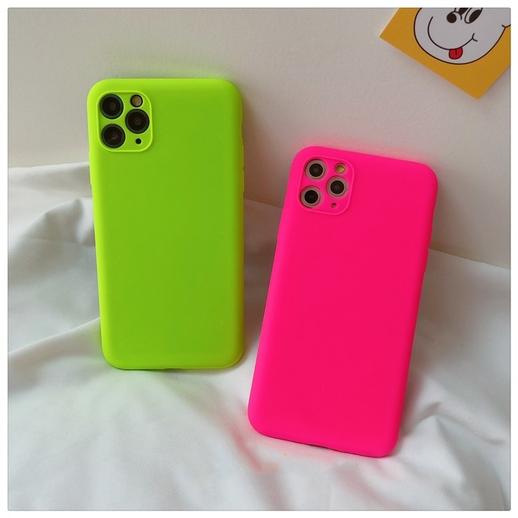 Neon Silicone Cases for iPhone 11 pro max XR 7 8 Plus XS MAX X Matte