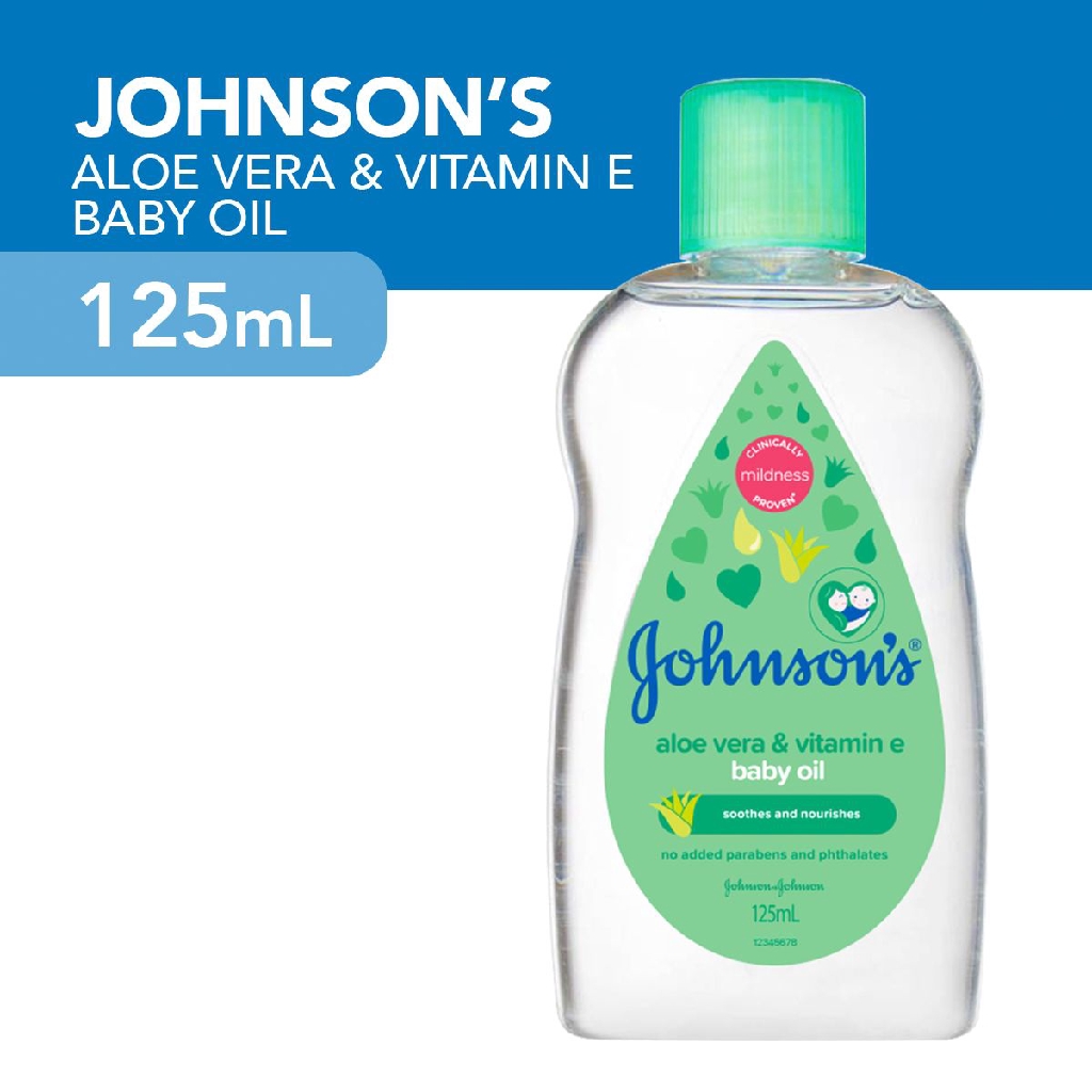 Johnson's Aloe Vera & Vitamin E Baby Oil 125mL Shopee Philippines