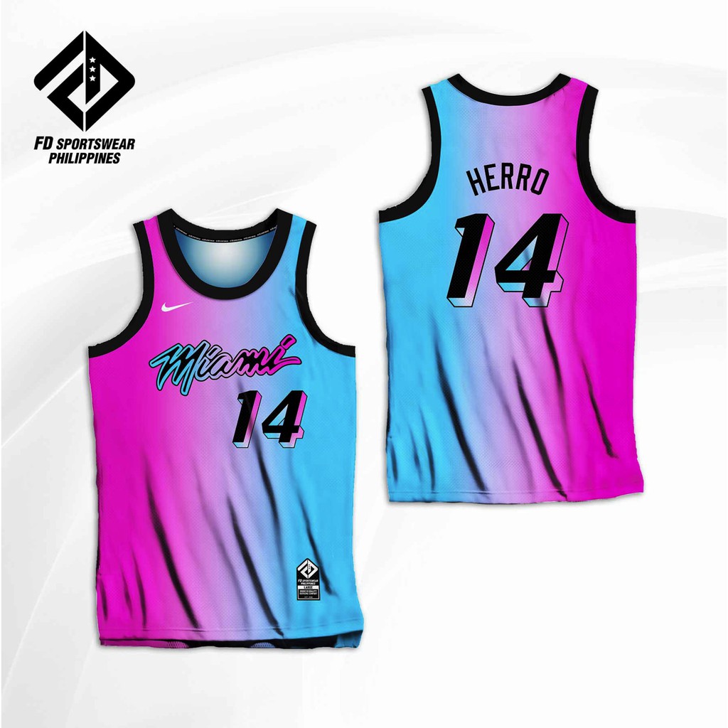 MIAMI HEAT VICE VERSA TYLER HERRO 2021 CITY EDITION FULL SUBLIMATED