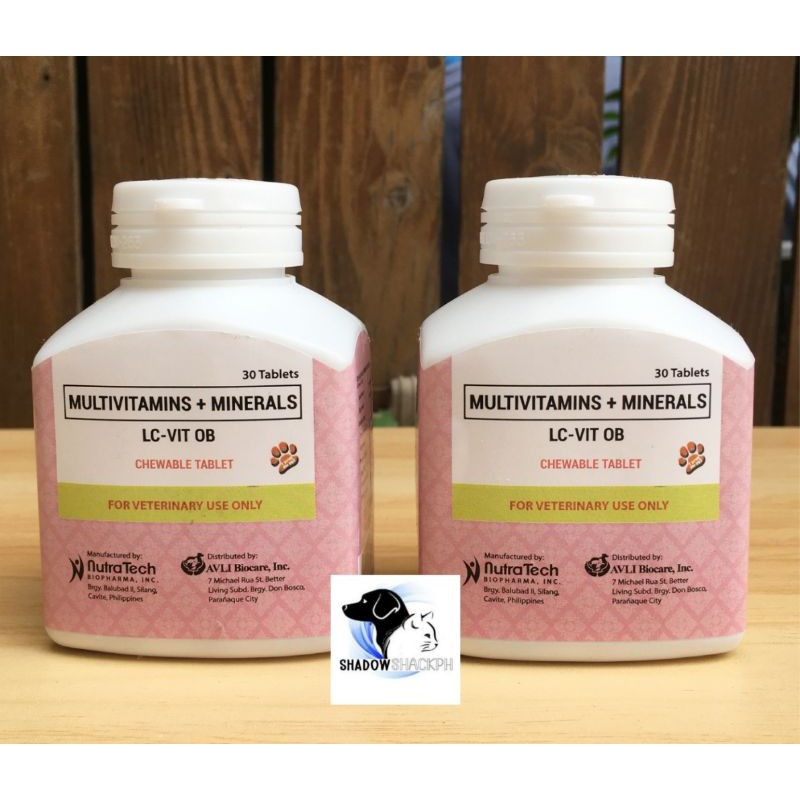 LCVIT OB Multivitamins+Minerals for Pregnant and Lactating Dogs (30 Chewable Tablets) Shopee