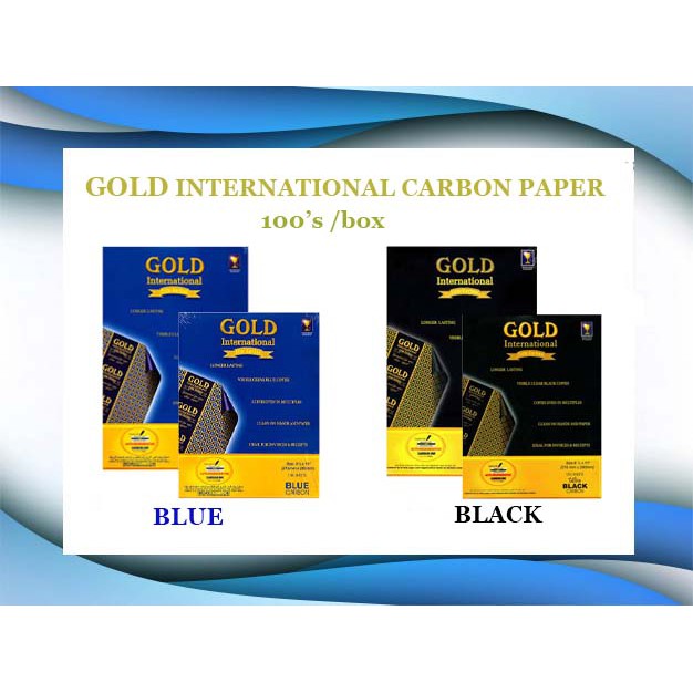 GOLD INTERNATIONAL CARBON PAPER (100'S) Shopee Philippines