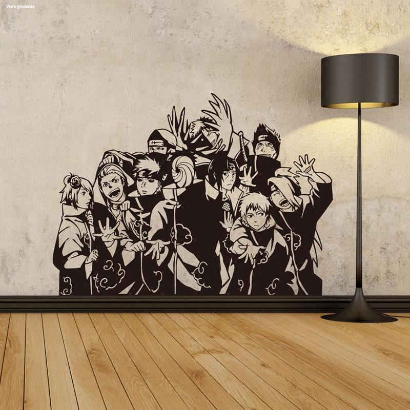 Naruto Akatsuki Anime Wall Sticker Shopee Philippines
