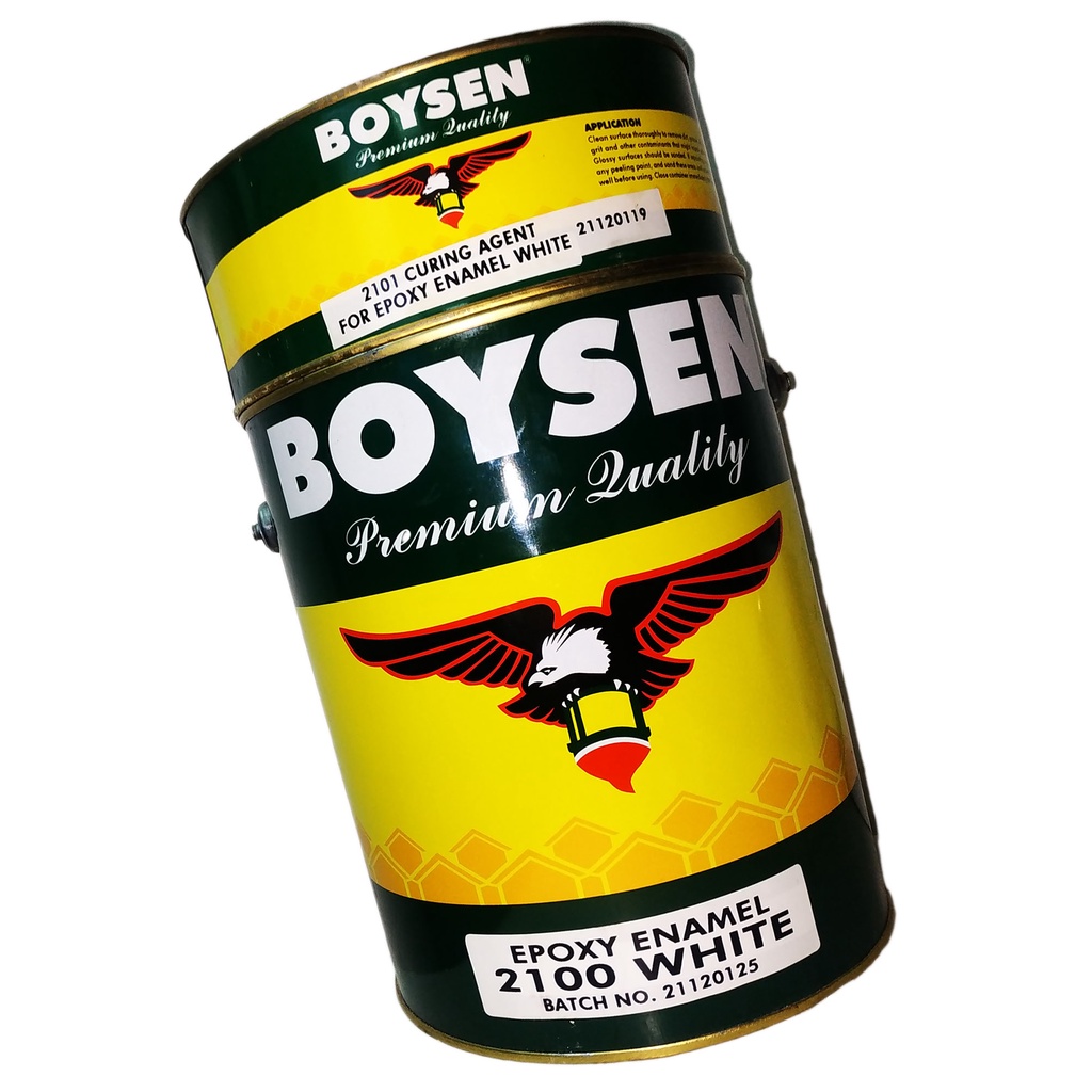 BOYSEN EPOXY ENAMEL WHITE B2100 WITH CURING AGENT 2101 ( 1 GALLON