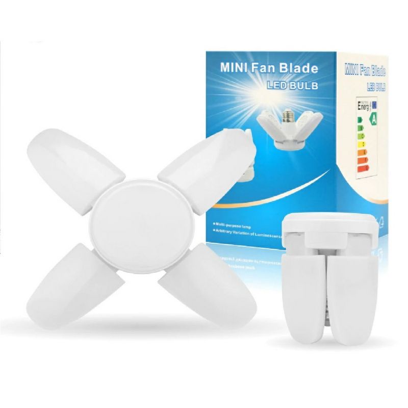 Mini fan blade 28w 【4+1】 6500K MINI Foldable Fan Blade Bulb LED lights