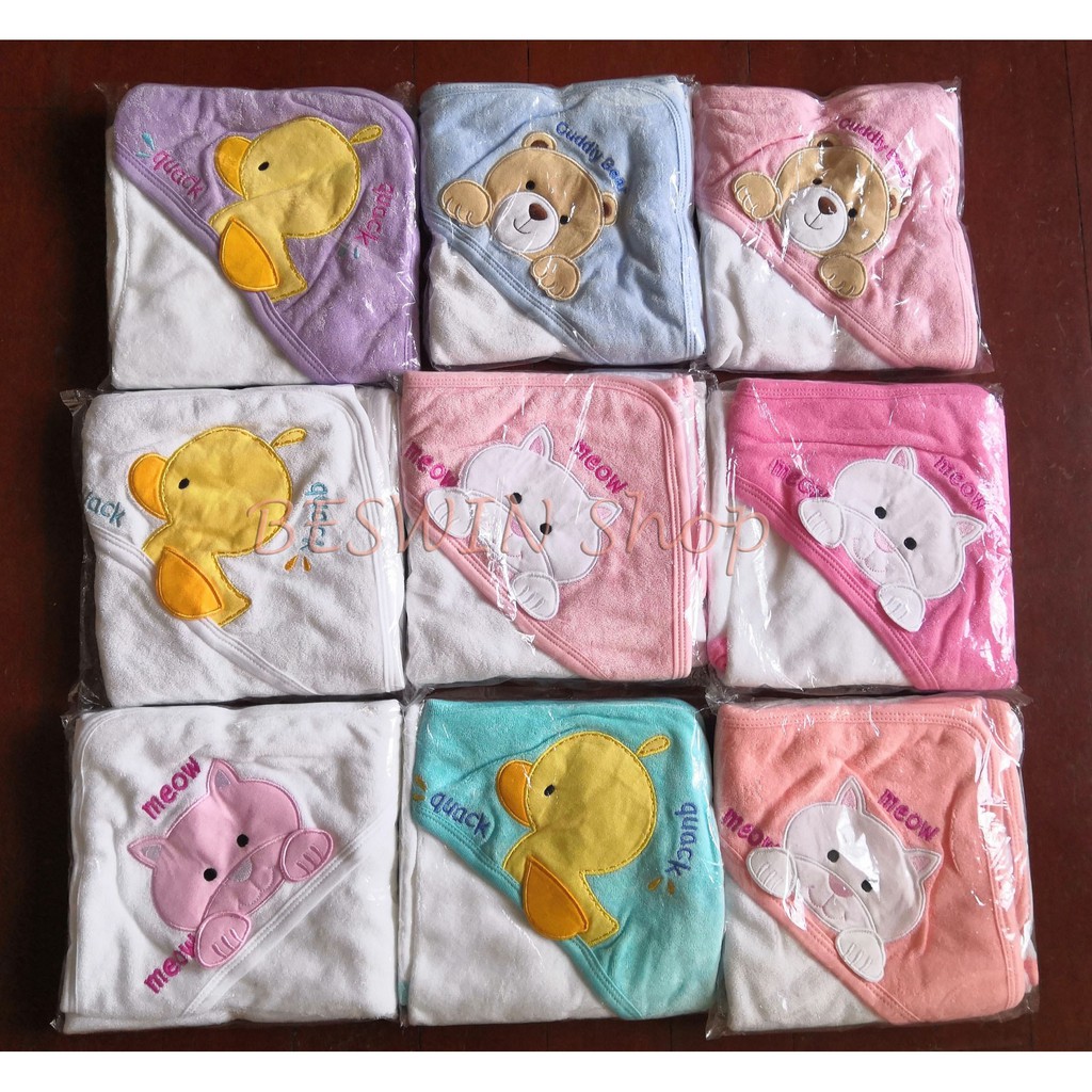 Hooded Towel for Babies, Receiving Blanket, Franella Shopee Philippines