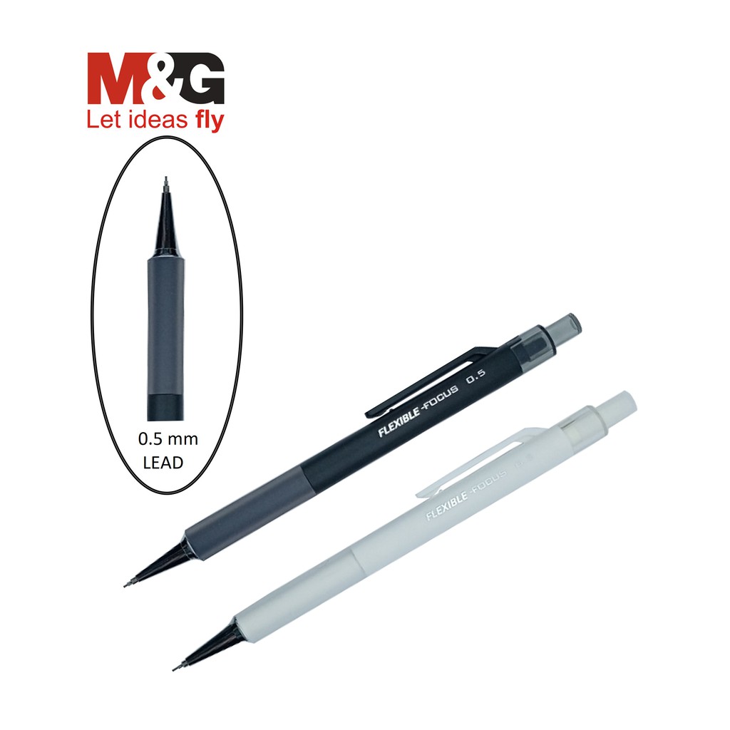 M&G Mechanical Pencil Flexible Focus 0.5mm AMPJ1301 (1Pc) Shopee
