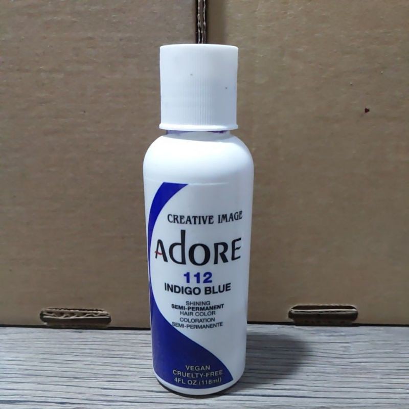 Adore Indigo Blue 112 bright blue color semi permanent hair dye Shopee Philippines