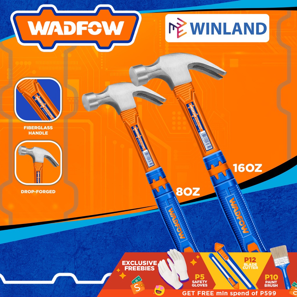 WADFOW by Winland Carbon Steel Hammerhead Claw Hammer w