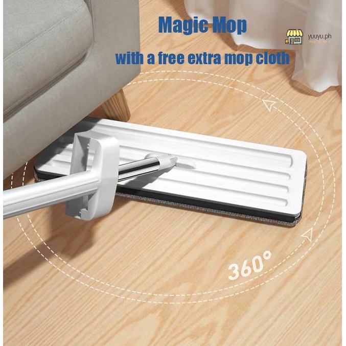 Hand Free Flat Mop 2HY Brand Floor Mop Nowash Dry and Wet Dualuse 360