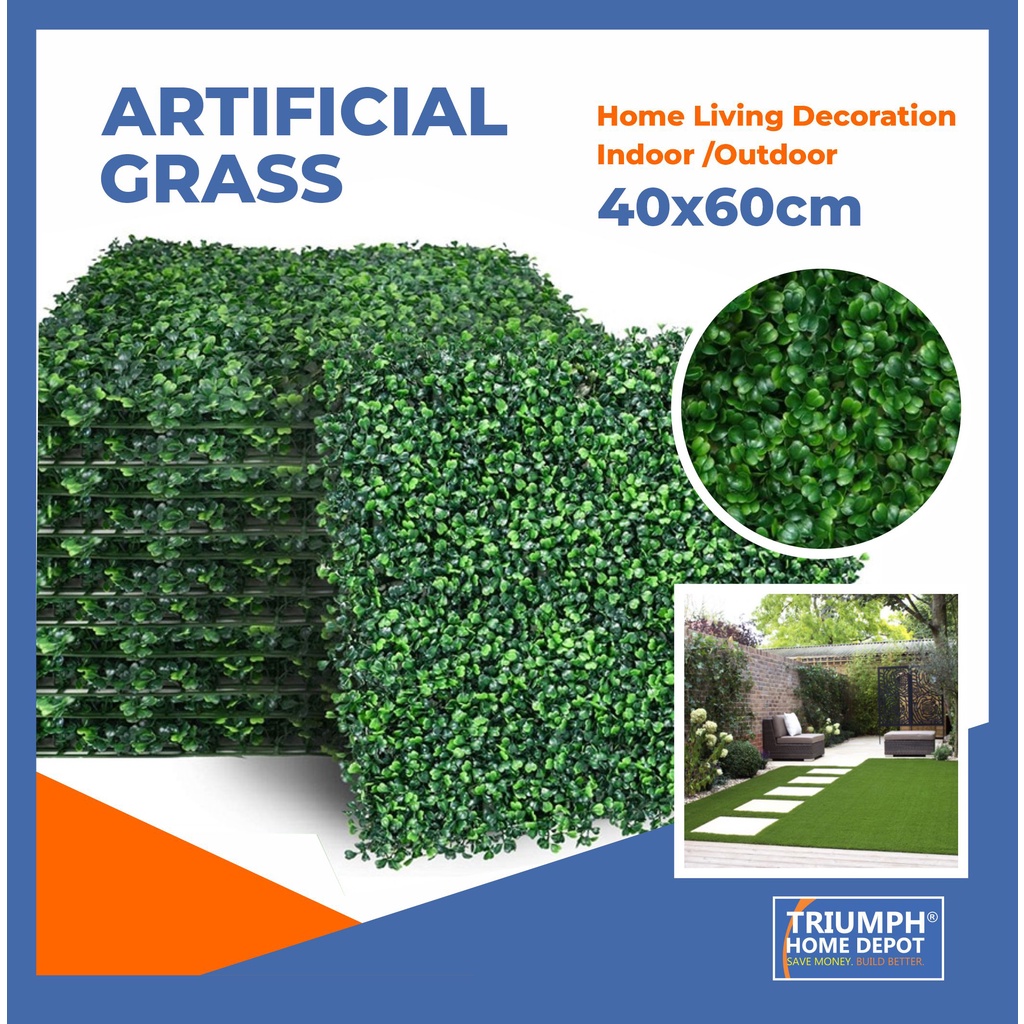 Artificial grass mat 40*60cm Artificial Plant Foliage Hedge Grass Mat