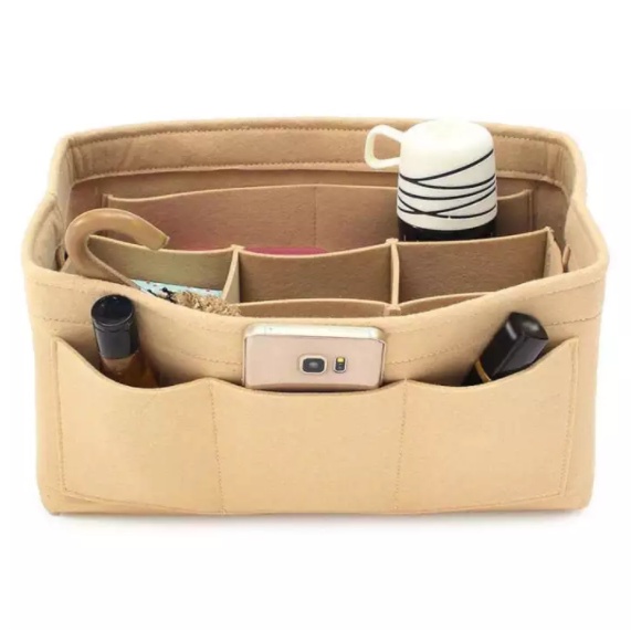 Felt Insert Handbag Cosmetic Electronics Organizer TravelBag Shopee