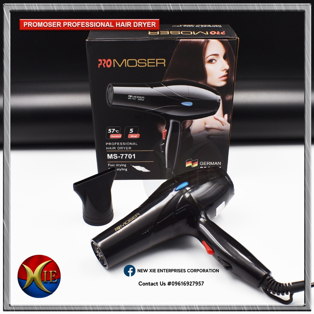 Promoser 3000W Professional Hair Dryer / Hair Blower / Personal Care
