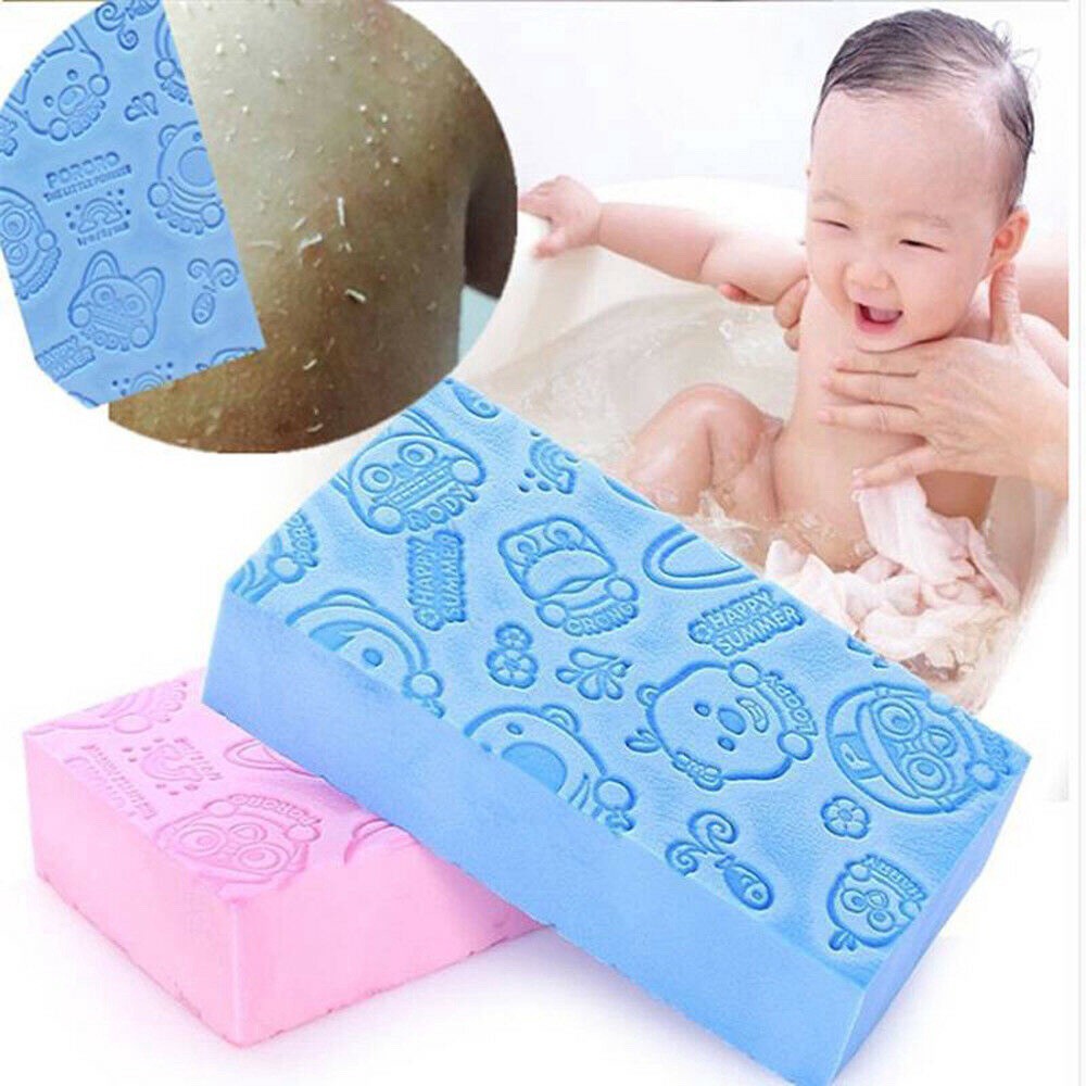 Sponge Clay Bath Sponge Printed Scrub Shower Baby Scrubber Washing