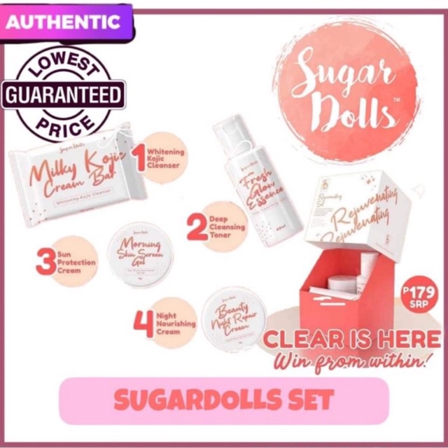 AUTHENTIC SUGAR DOLLS Rejuvenating Set Shopee Philippines