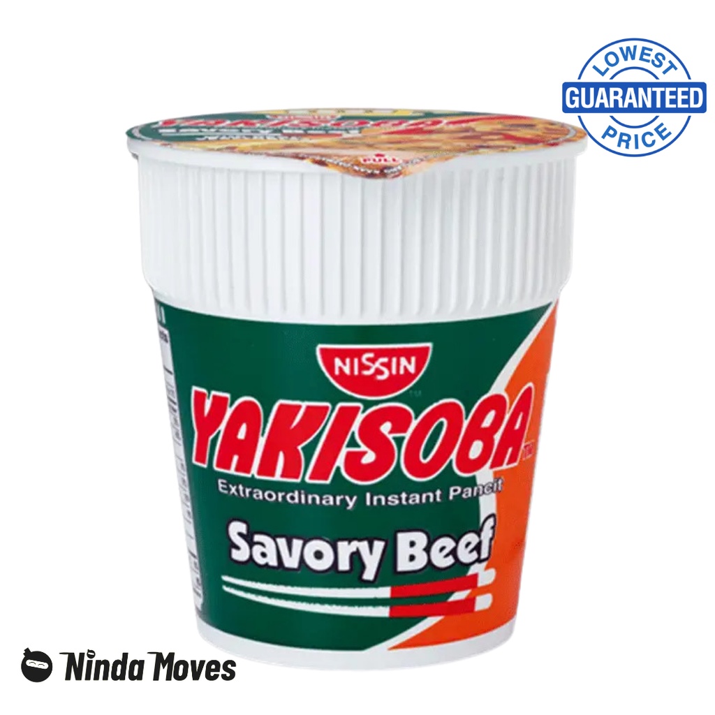 NISSIN YAKISOBA CUP NOODLES BEEF 77g Shopee Philippines