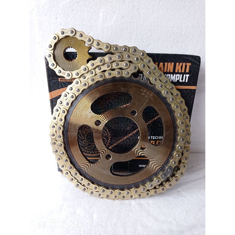 Motorcycle Gear / Gear Set Suzuki Thunder 125 racing gold heavy dutty