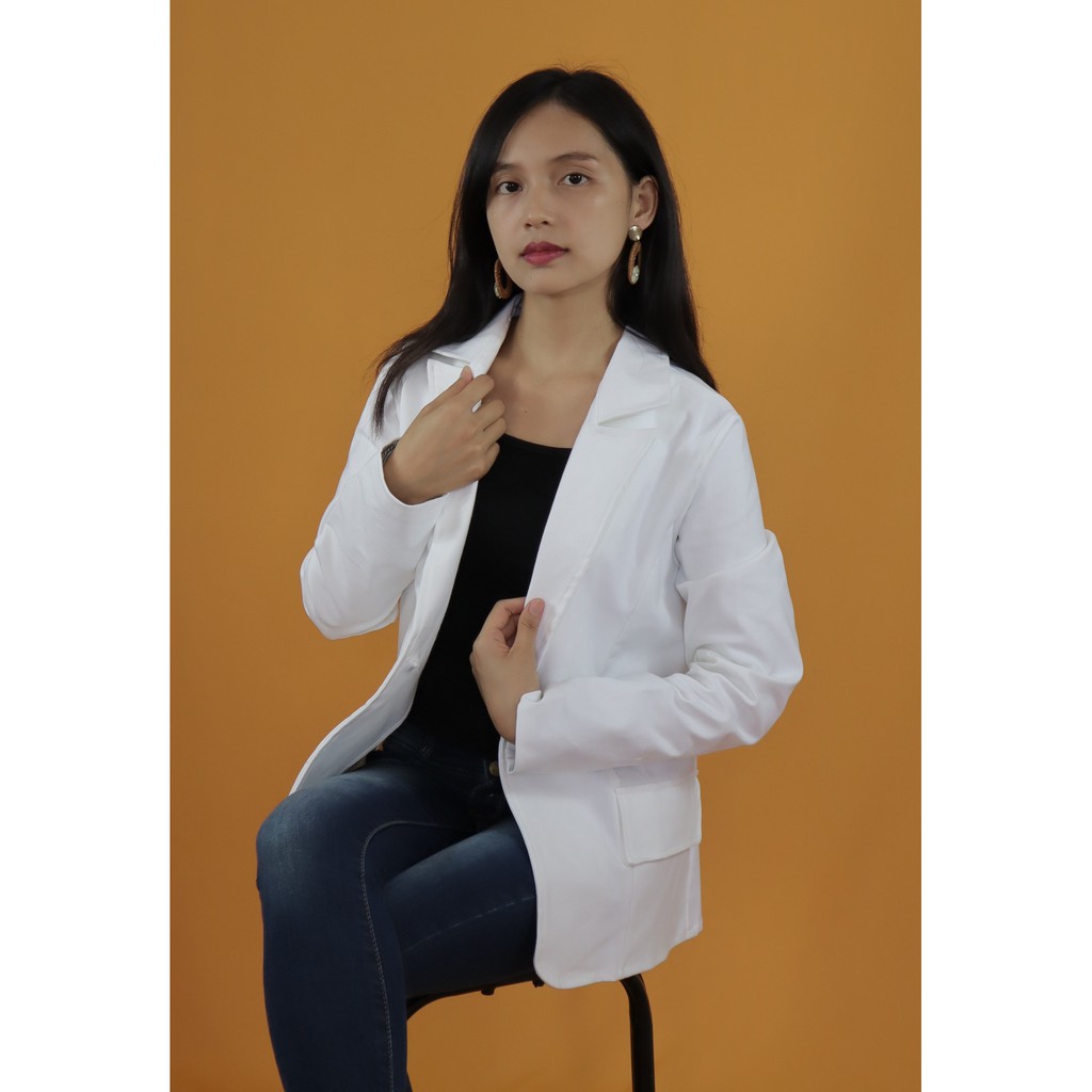 WHITE PROFESSIONAL/DOCTOR BLAZER FOR WOMEN high quality XS4XL Shopee