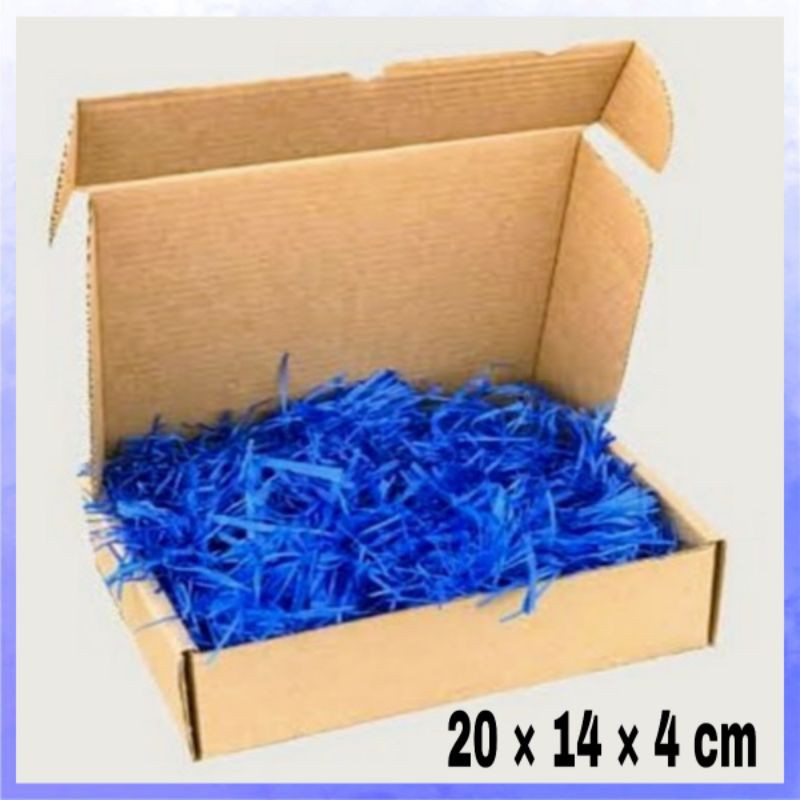 Box Packaging with Fillers Kraft Corrugated Box & Mini Box Shredded