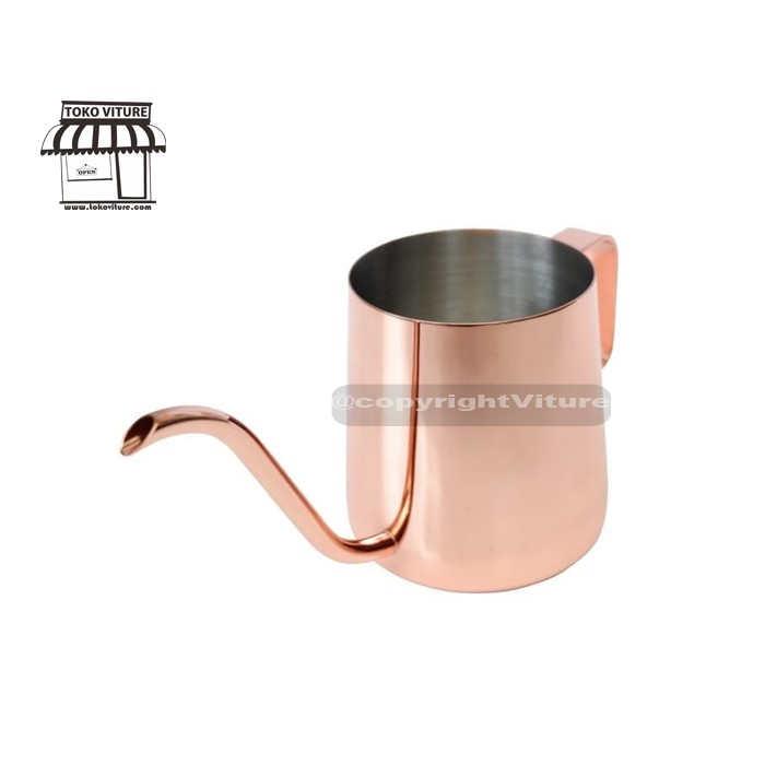 Muranee Coffee Pot Goose Neck Kettle Gooseneck Rose Gold 350ml Shopee